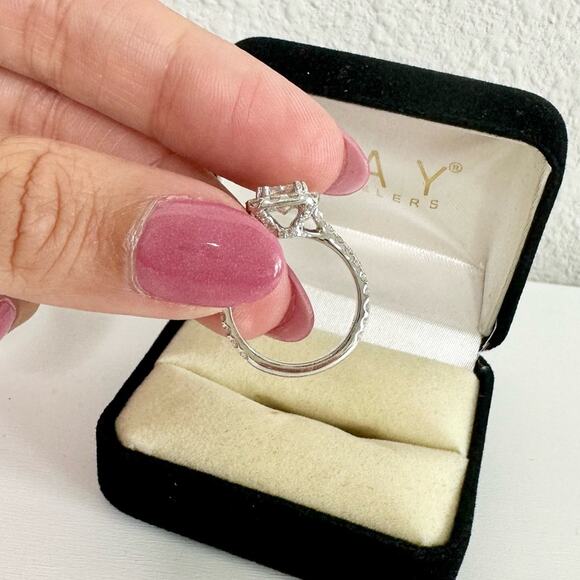 NEW Kay Jewelers Neil Lane Engagement Diamond Ring 14K White Gold 1.5ct size 4.5 - Picture 6 of 11